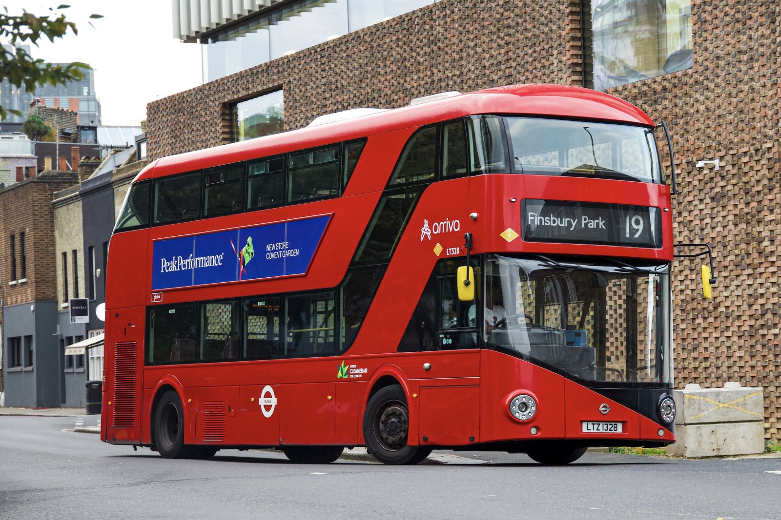 Illustration for: A London double-decker bus is packed to its official limit, seated and standing. How many fingers and thumbs are on board?